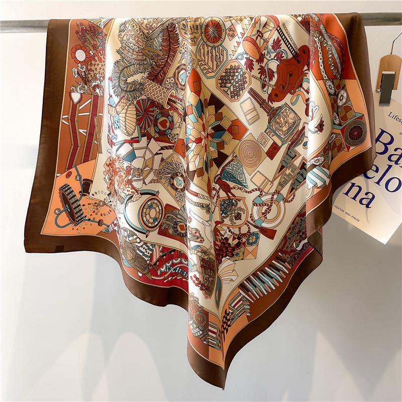 Silk Scarf Square - Новый квадратный шелковый платок из твила