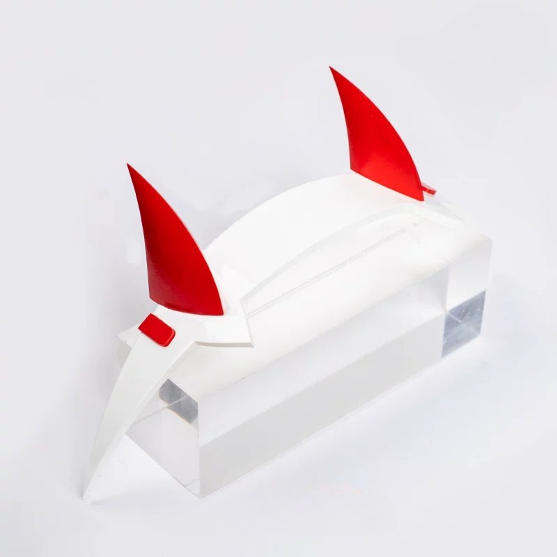 Women'S Red Accessories - Аниме Zero Two Косплей Красно-Белый Головной