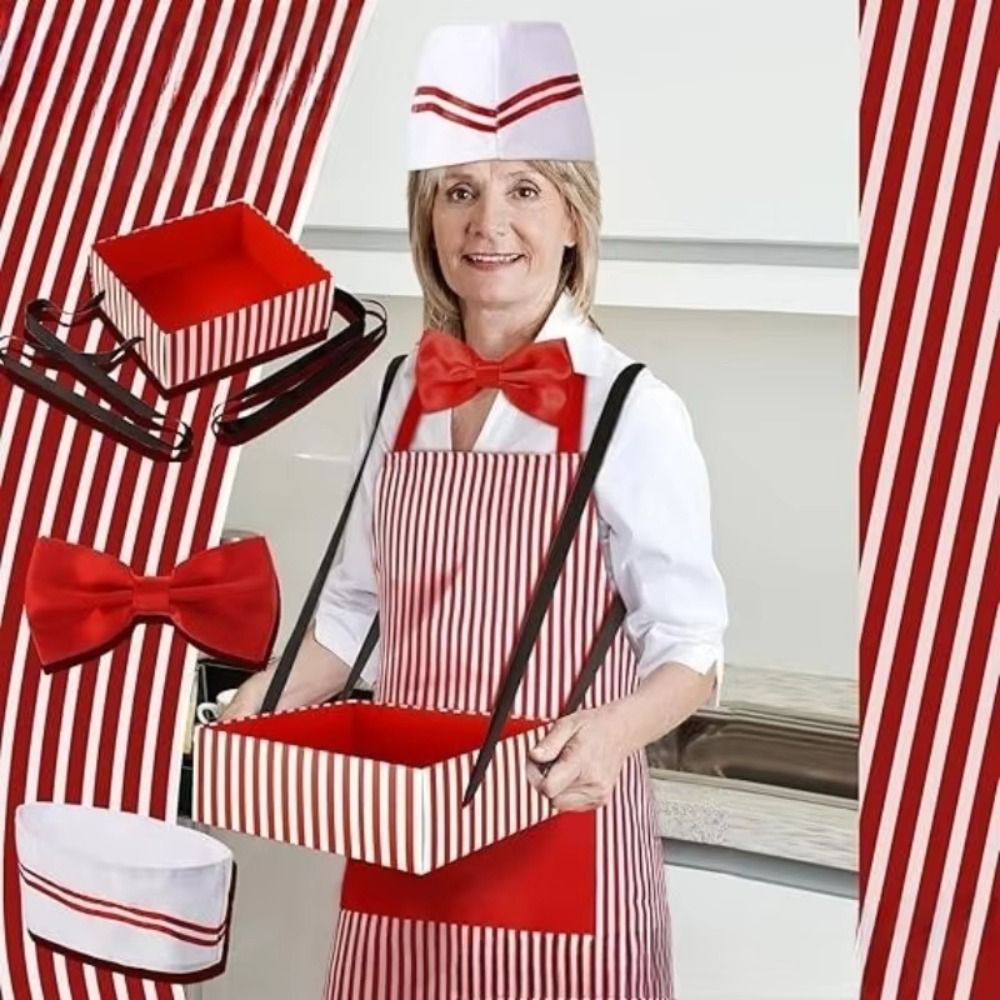 Women Kitchen Accessories - Карнавальный цирковой костюм официанта с фартуком