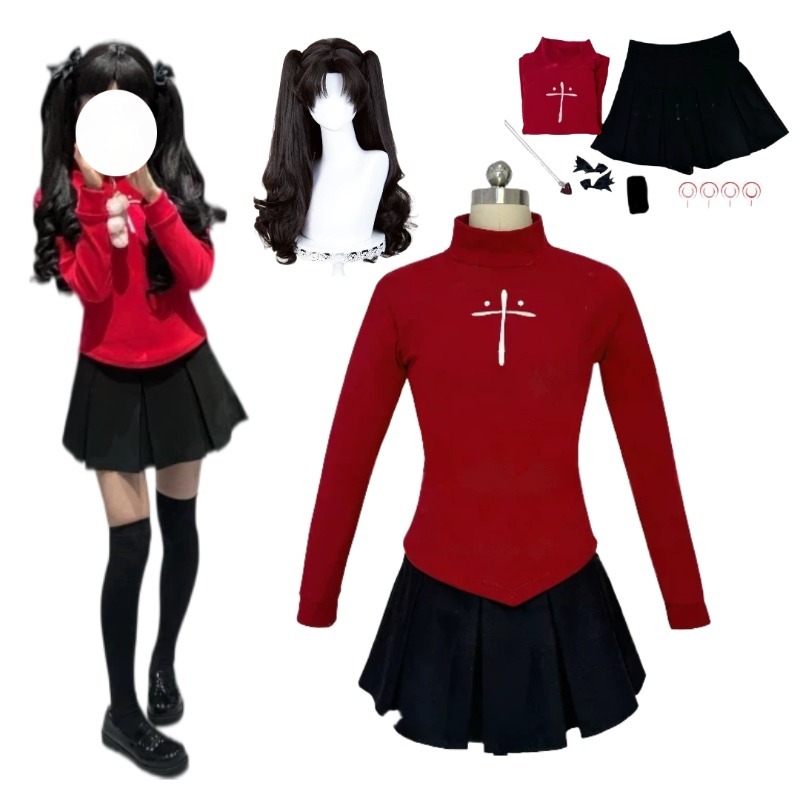 Костюм для косплея Тосаки Рин  – обзор и цена Women'S Red Accessories